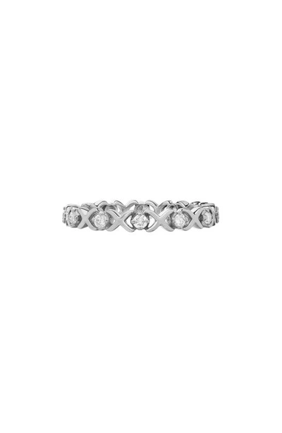 Shop Sethi Couture Ayla Diamond Band Ring In 18k White Gold
