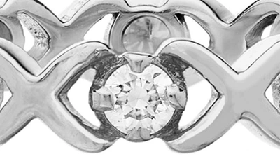 Sethi Couture Ayla Diamond Band Ring In 18k White Gold