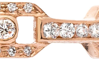 Shop Sethi Couture Diamond Link Ring In 18k Rg