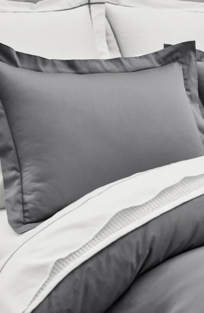 Boll & Branch Percale Hemmed 300 Thread Count Duvet Cover & Shams Set In Stone
