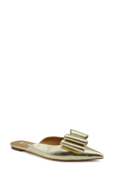 Shop Zigi Finland Pointed Toe Mule In Gold