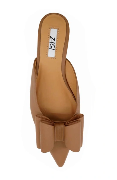 Zigi Finland Pointed Toe Mule In Natural