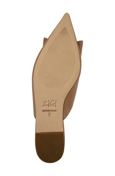 Zigi Finland Pointed Toe Mule In Natural