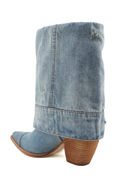 Shop Zigi Fabiola Bootie In Blue Denim