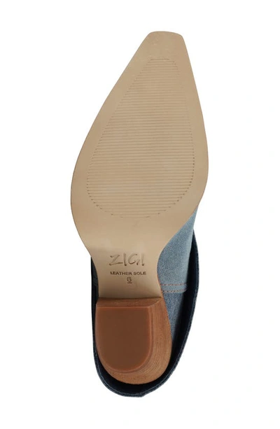 Zigi Fabiola Bootie In Blue Denim
