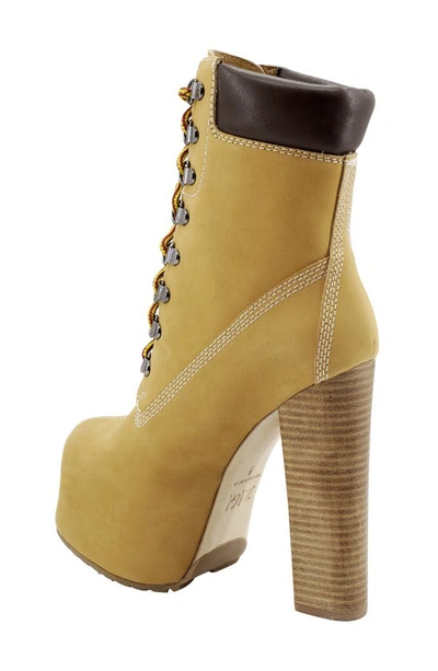 Zigi Iria Platform Bootie In White Nubuck