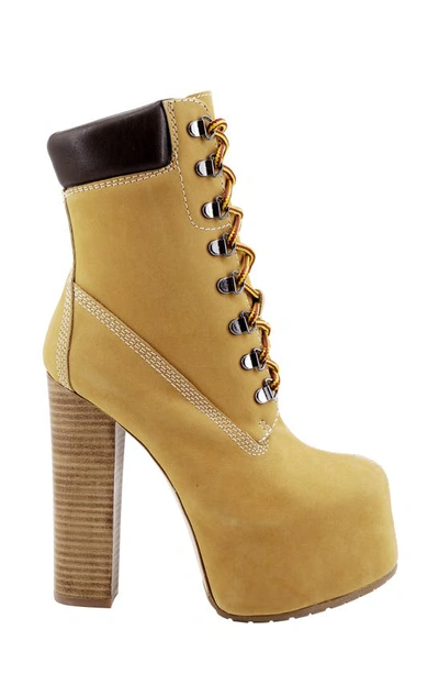 Zigi Iria Platform Bootie In White Nubuck