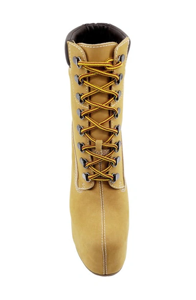 Zigi Iria Platform Bootie In White Nubuck