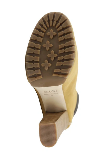 Zigi Iria Platform Bootie In White Nubuck