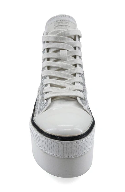 Shop Zigi Carmensa High Top Platform Sneaker In White Canvas