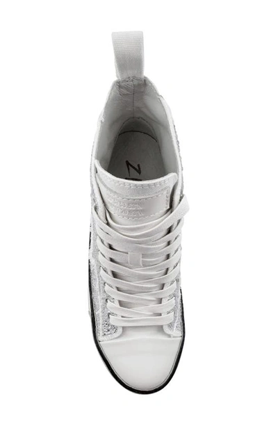 Shop Zigi Carmensa High Top Platform Sneaker In White Canvas