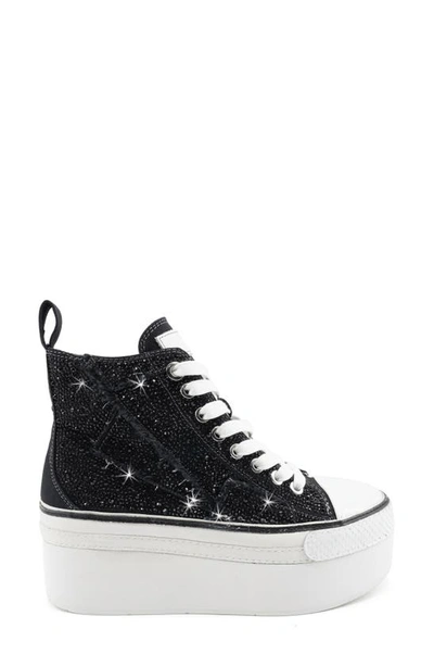 Zigi Carmensa High Top Platform Sneaker In Black