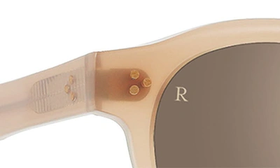 Shop Raen Zelti 49mm Mirrored Small Round Sunglasses In Dawn/ Mink Gradient Mirror