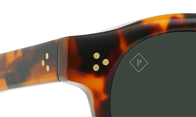 Shop Raen Zelti 49mm Polarized Small Round Sunglasses In Huru/ Green Polarized