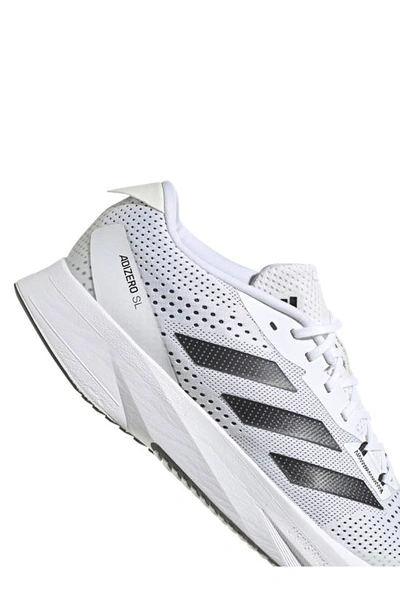 Shop Adidas Originals Adizero Sl Running Shoe In White/ Core Black/ Carbon