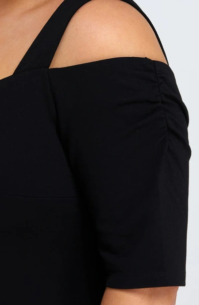 Shop Estelle Sacha Cold Shoulder Top In Black