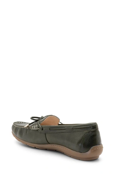 Shop Ara Amarillo Leather Driving Shoe In Thyme Calf