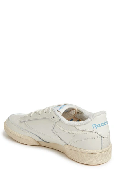 Shop Reebok Club C 85 Vintage Sneaker In Chalk/ Alabaster/ Sky Blue