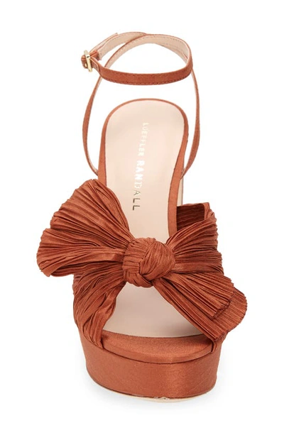 Shop Loeffler Randall Natalia Platform Sandal In Terracotta