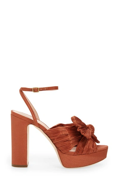 Shop Loeffler Randall Natalia Platform Sandal In Terracotta