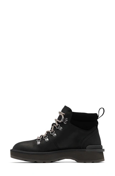 Sorel Hi-line Womens Walking Outdoor Hiking Boots In Black Jet