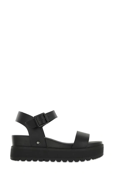 Shop Mia Kayci Platform Sandal In Black Burn