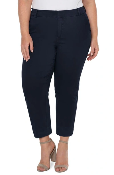 Shop Liverpool Kelsey Trousers In Federal Navy