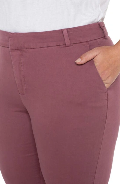 Shop Liverpool Kelsey Trousers In Victorian Mauve
