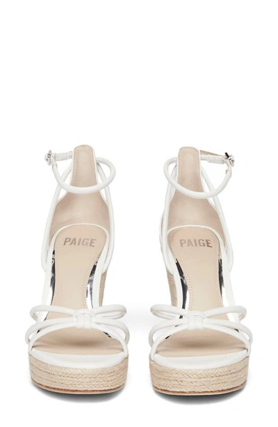 Shop Paige Tami Espadrille Platform Wedge Sandal In White