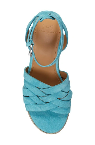 Shop Marc Fisher Ltd Oaten Platform Sandal In Medium Blue