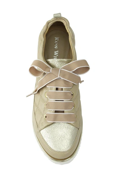 Shop Ron White Novella Quilted Sneaker In Nude