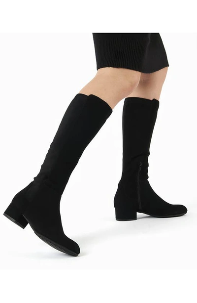 Shop Dune London Tayla Knee High Boot In Black
