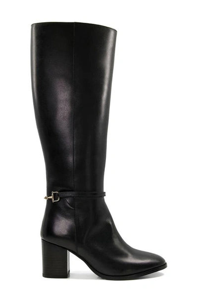 Dune London Tadley Knee High Boot In Black