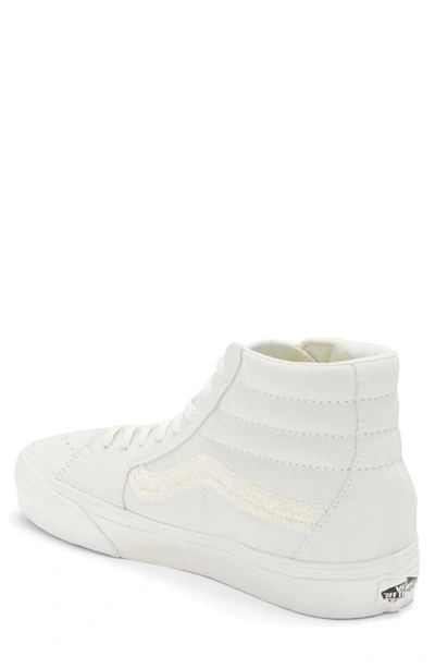 Shop Vans Sk8-hi Vr3 High Top Sneaker In Suede Blanc De Blanc