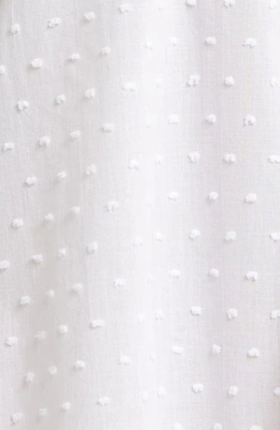 Papinelle Lace Trim Cotton Nightgown In White