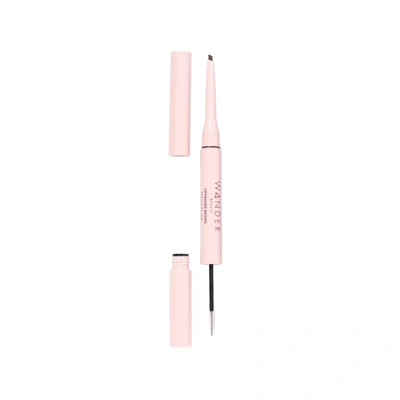 Shop Wander Beauty Upgraded Brows Pencil And Treatment Gel Duo In Dark Brown