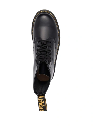 Shop Dr. Martens' Dr. Martens 1460 Smooth Leather Lace Up Boots In Black