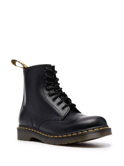 Shop Dr. Martens' Dr. Martens 1460 Smooth Leather Lace Up Boots In Black
