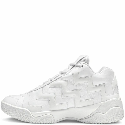 Converse Voltage Mid Ladies Triple White Leather High Top Sneakers