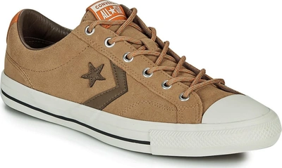 Converse Star Player Ox Teak & Dark Mushroom Low Top Sneakers In Multi