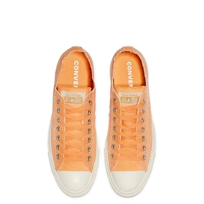 Converse Chuck Taylor All Star Ox   Washed Out Low Top Sneakers In Orange