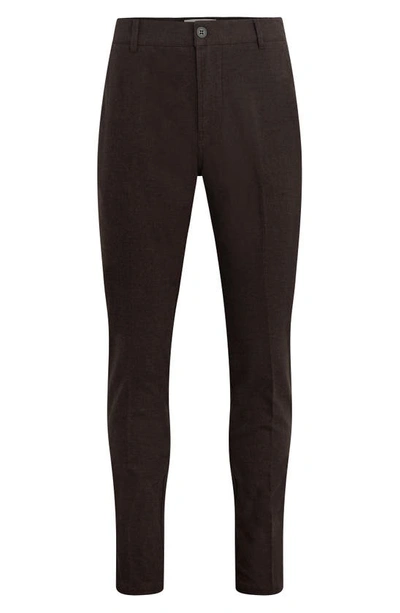 Shop Hudson Classic Slim Fit Straight Chinos In Heather Dust