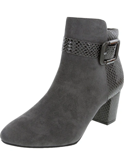 Shop Karen Scott Ivyy Womens Zipper Padded Insole Ankle Boots In Grey