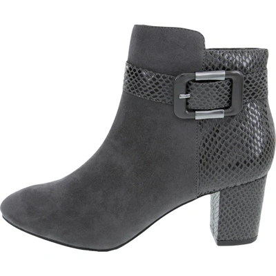 Shop Karen Scott Ivyy Womens Zipper Padded Insole Ankle Boots In Grey