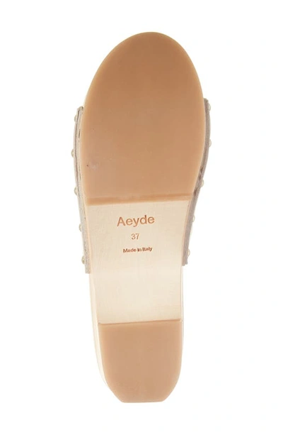 Shop Aeyde Bobbie Platform Slide Sandal In Creamy