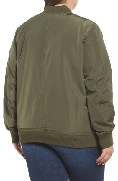 Shop Levi's Bomber Jacket In Army Green
