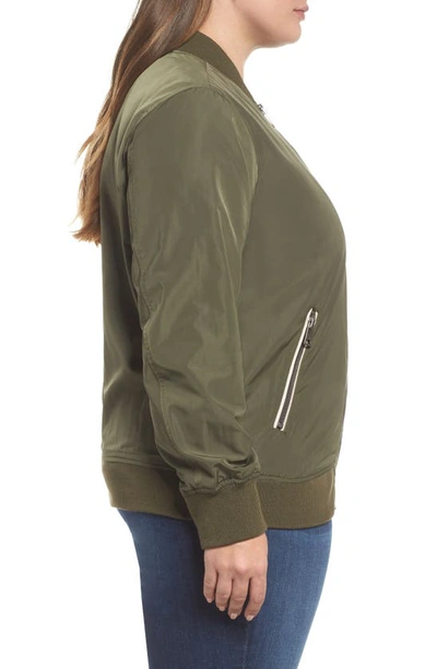 Shop Levi's Bomber Jacket In Army Green