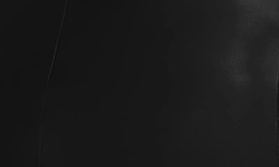 Alfred Sung Off The Shoulder Ruffle Satin Trumpet Gown In Black