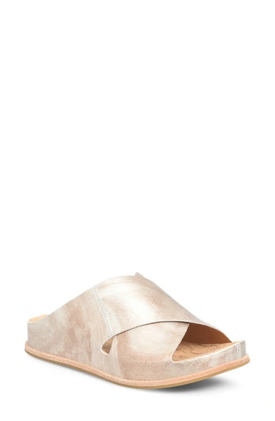 Shop Kork-ease ® Tutsi Slide Sandal In Light Gold Metallic