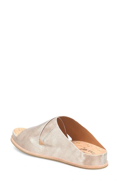 Shop Kork-ease Tutsi Slide Sandal In Light Gold Metallic